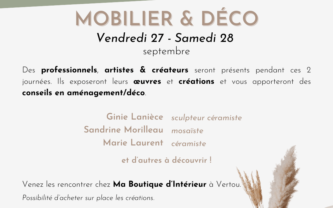 Les rencontres de l’habitat 2025 – MOBILIER & DÉCO